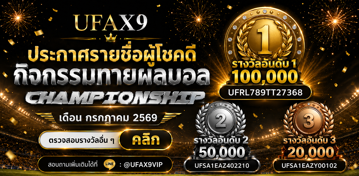 ประกาศผู้โชคดี Championship