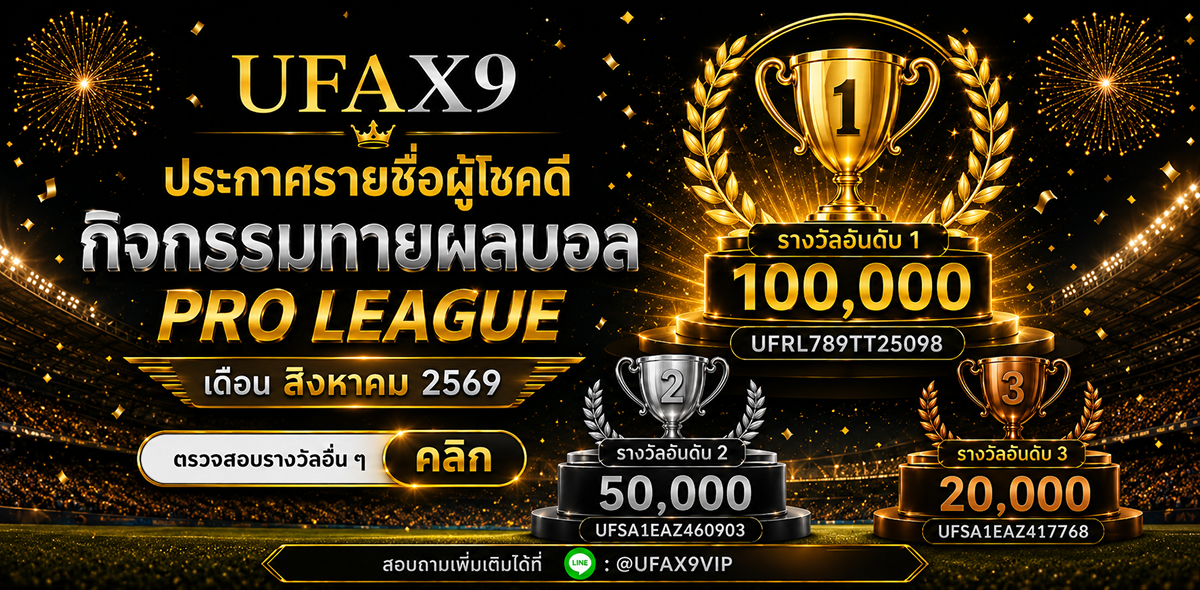 ประกาศผู้โชคดี Pro League